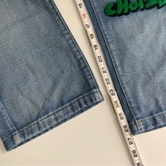 Choize Men’s Jeans Y2K Baggy Jeans Size 32 3D Embroidered - Picture 10 of 15